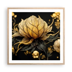 Poszter világos tölgy keretben - Finom törékenység - 60x60 cm