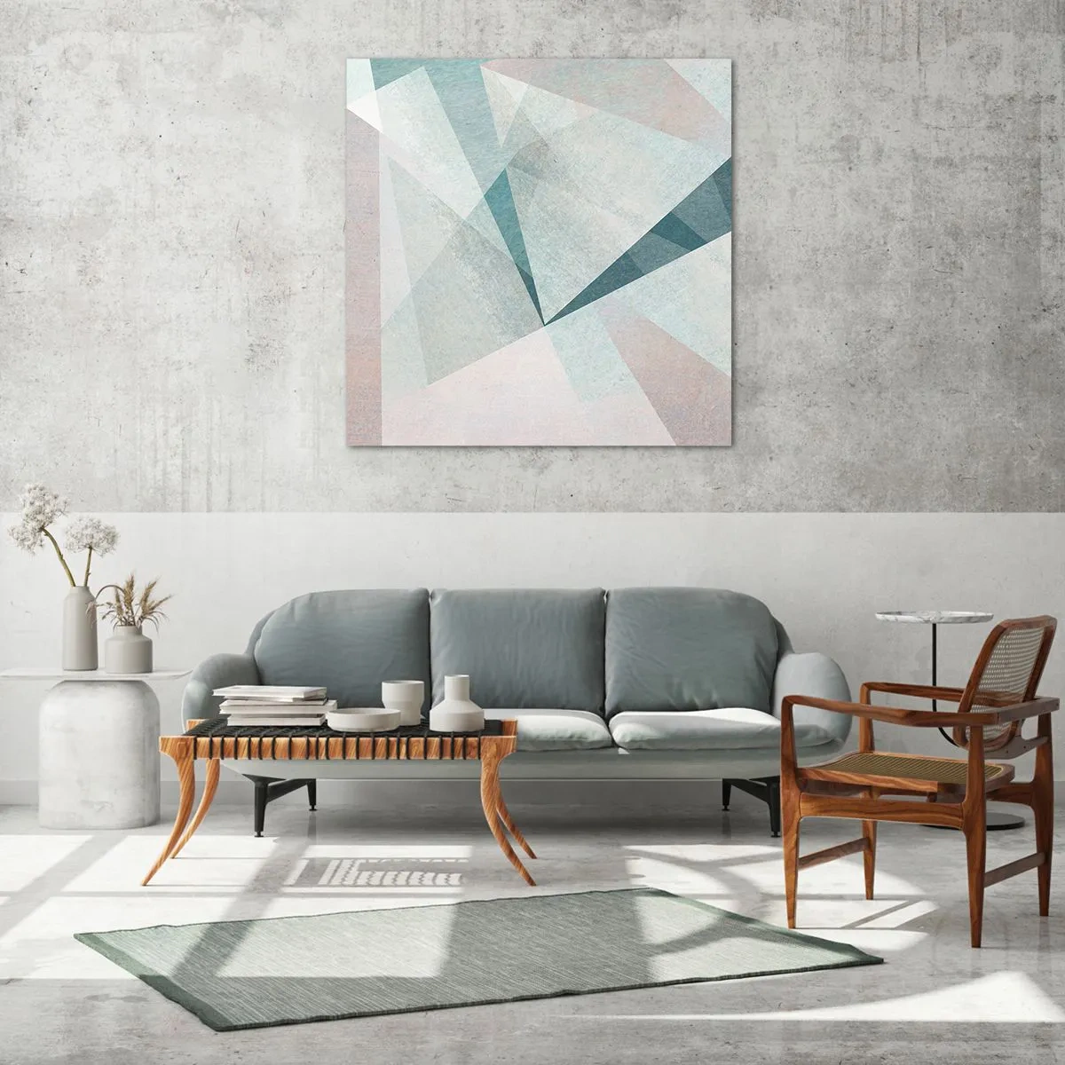 Üveg kép - Nyugodtan, de dinamikusan - 30x30 cm