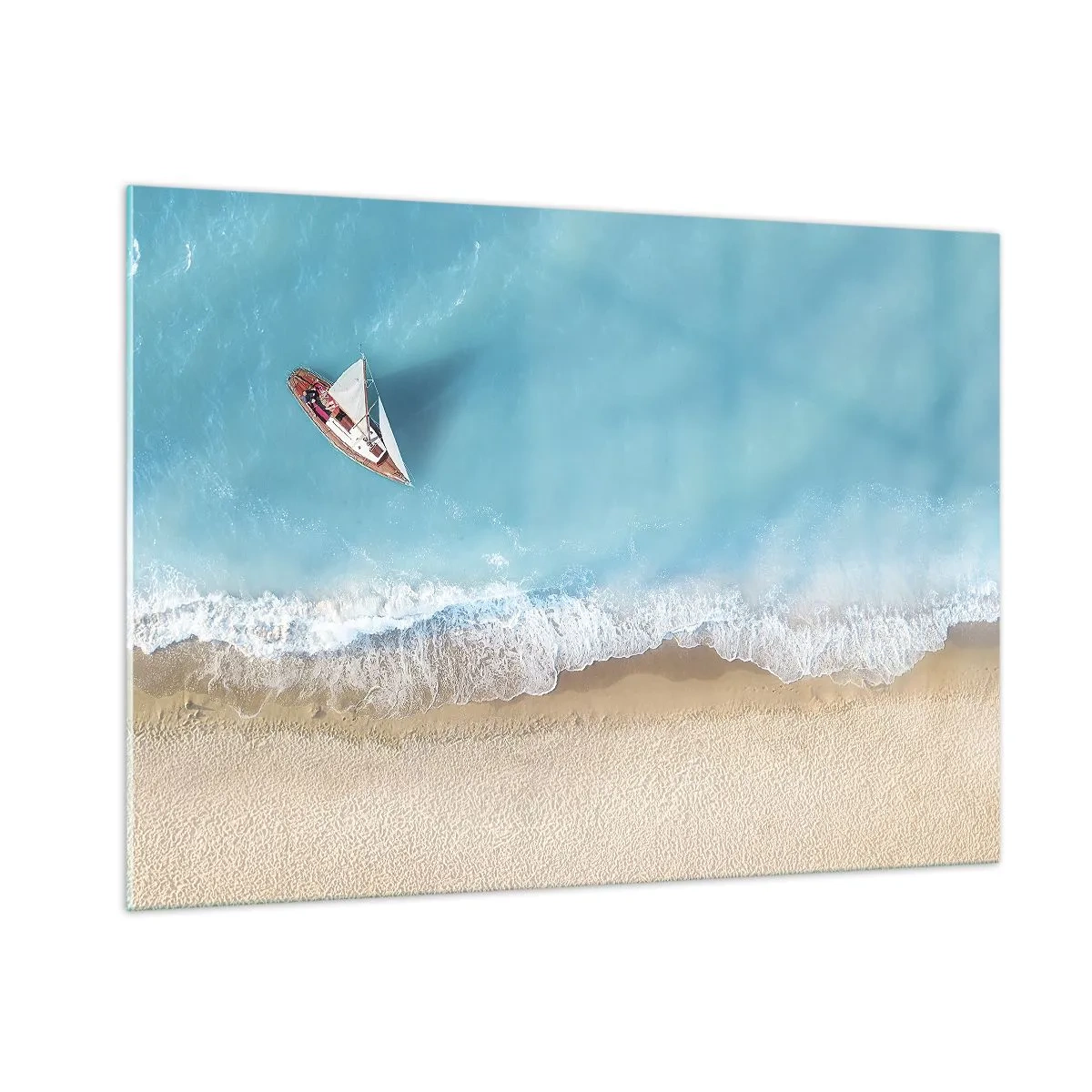 Üveg kép - A kék és az arany határán - 100x70 cm