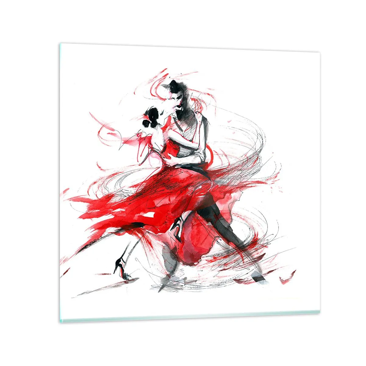 Üveg kép - Tango - a szenvedély ritmusa - 30x30 cm