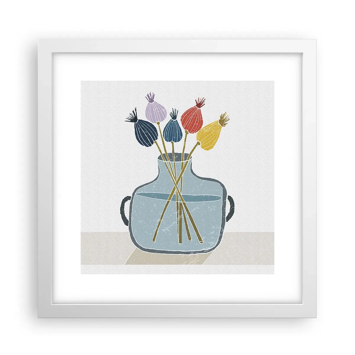 Poszter fekete keretben - Mint egy mákszem - 30x30 cm