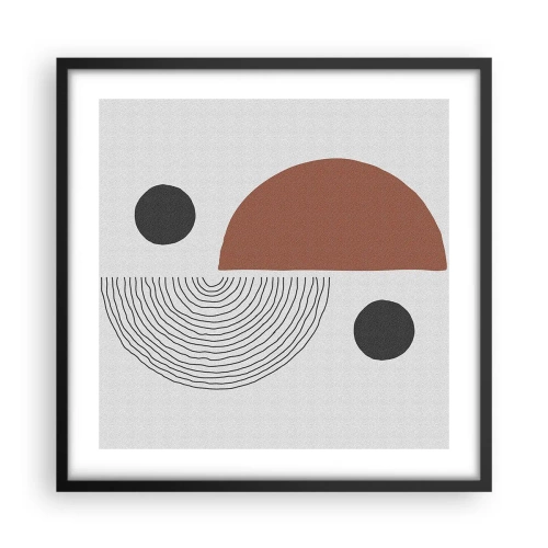 Poszter fehér keretben - A kerék tökéletessége - 50x50 cm