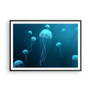 Poszter fehér keretben - Óceáni tánc - 100x70 cm
