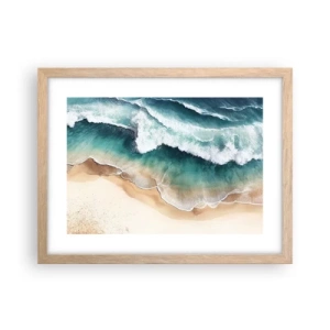 Poszter világos tölgy keretben - Egy örök találkozás - 40x30 cm