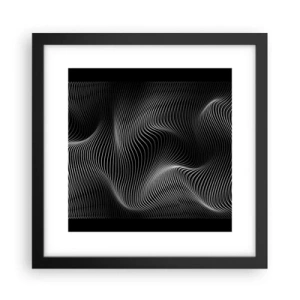 Poszter fehér keretben - A fény tánca a térben - 30x30 cm