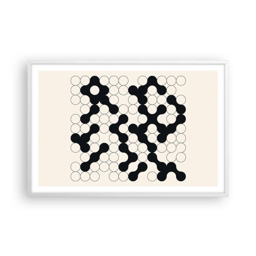 Poszter fekete keretben - Kínai játék - variáció - 91x61 cm