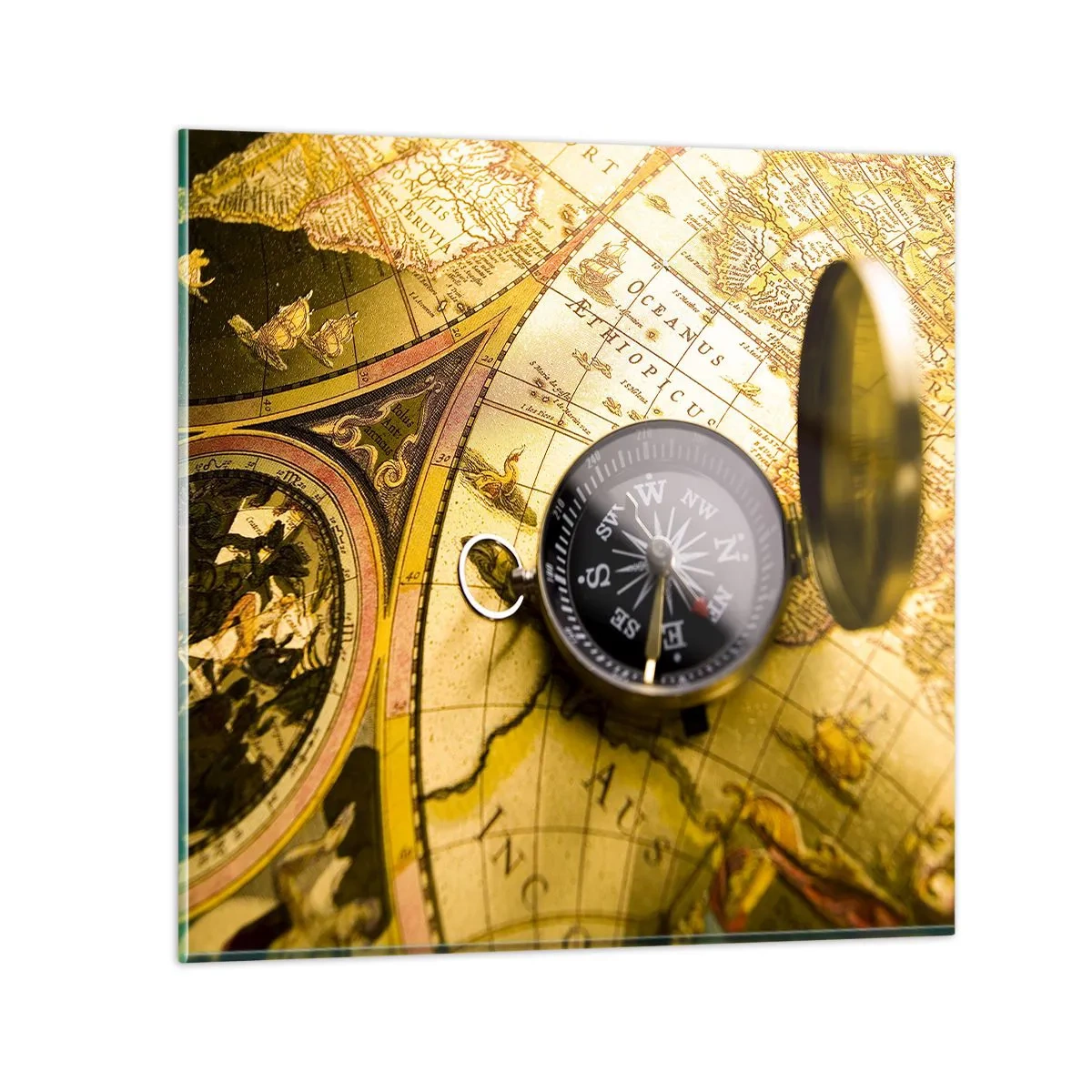 Üveg kép - Vagy talán a világ végére? - 30x30 cm