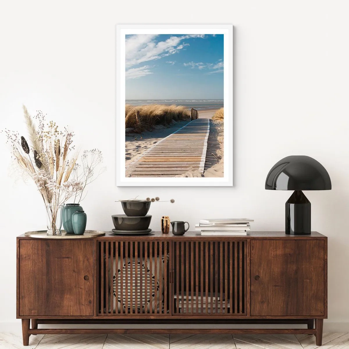 Poszter fekete keretben - A dűne mögött, a fű susogásában - 70x100 cm