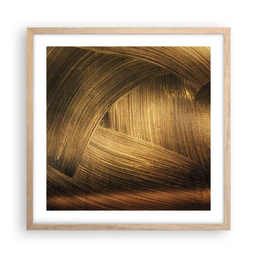 Poszter világos tölgy keretben - Egy arany labirintusban - 50x50 cm