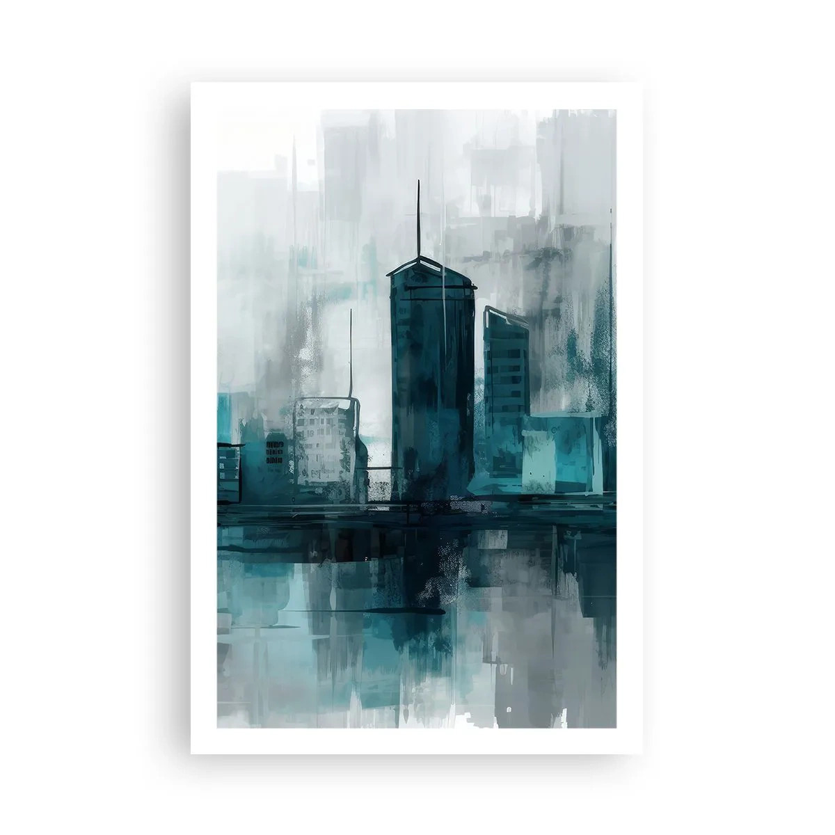 Poszter - Esőszínű város - 61x91 cm