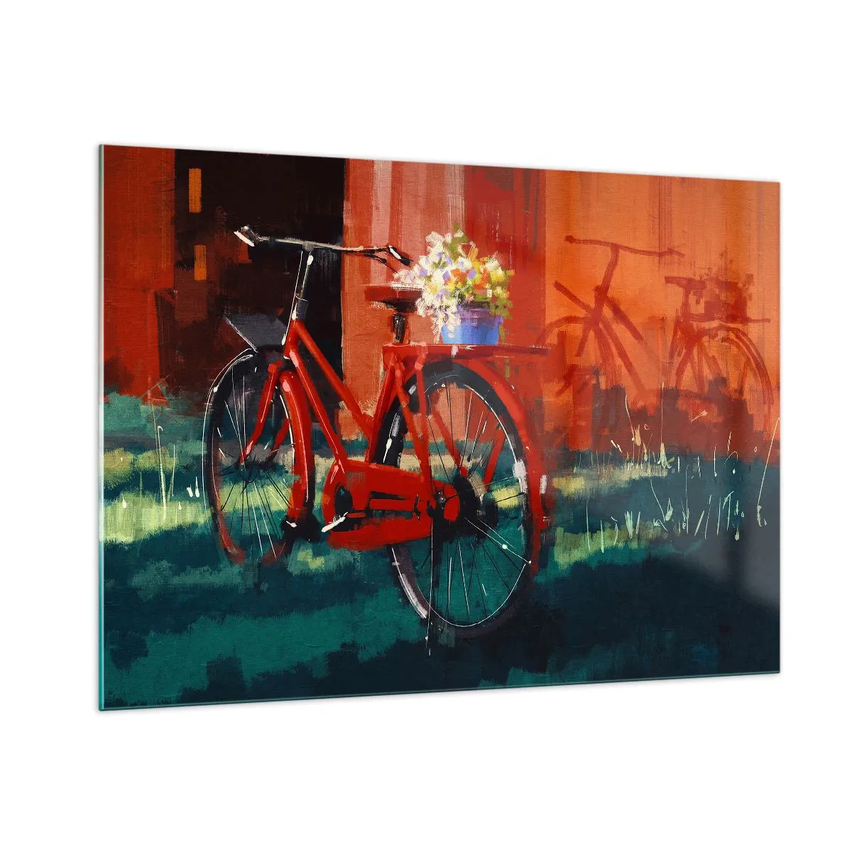 Üveg kép - I want to ride my bicycle - 100x70 cm