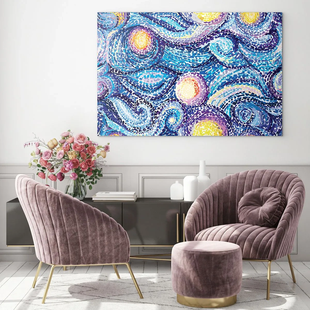 Üveg kép - Van Gogh képéből - 100x70 cm