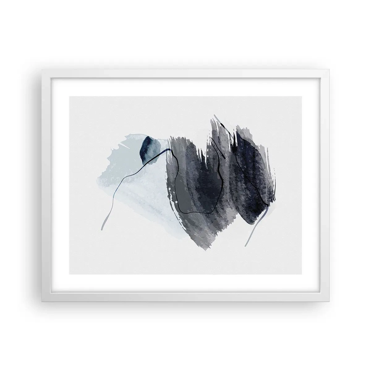 Poszter fekete keretben - Intenzitás és mozgás - 50x40 cm