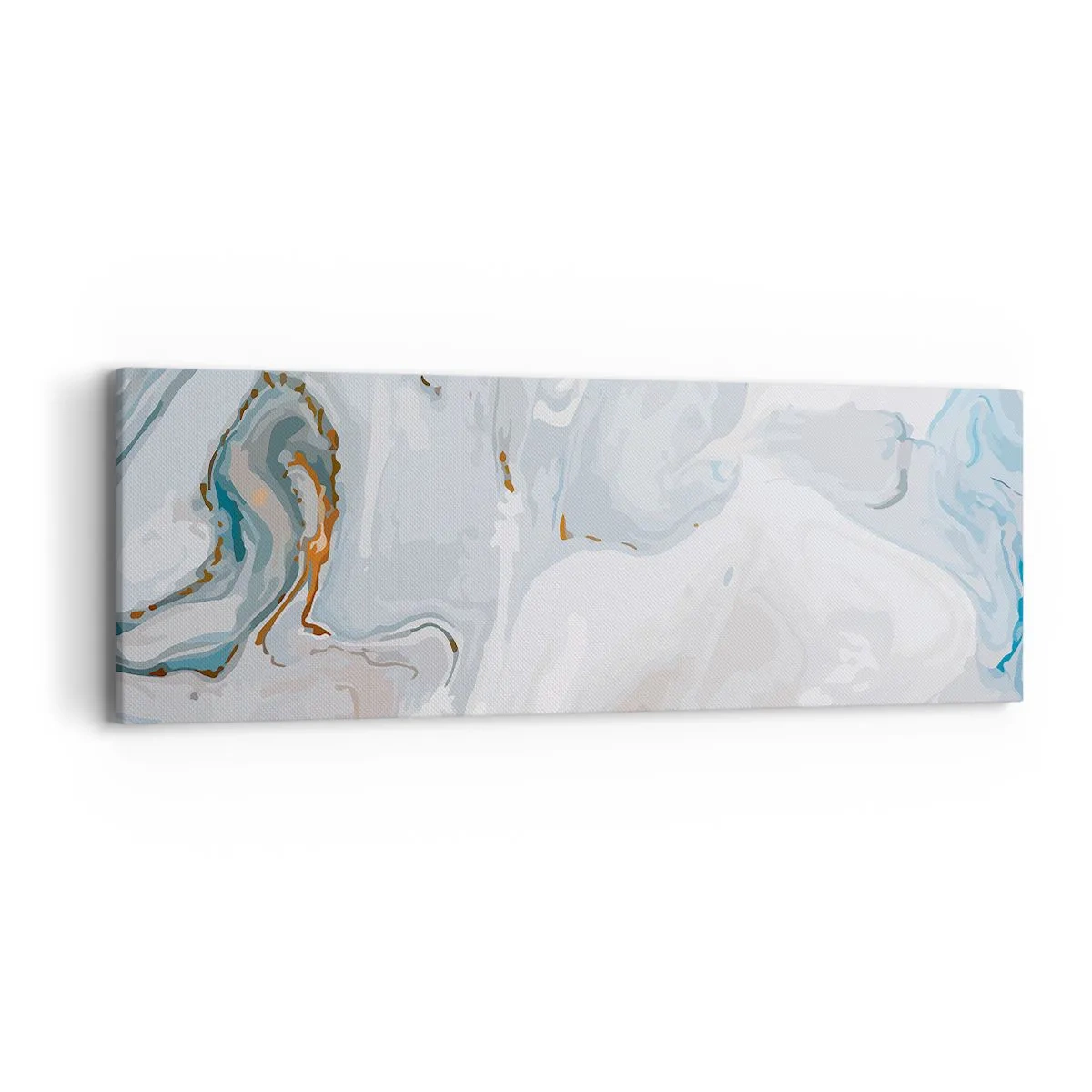 Vászonkép - Felhabzott fehér - 90x30 cm