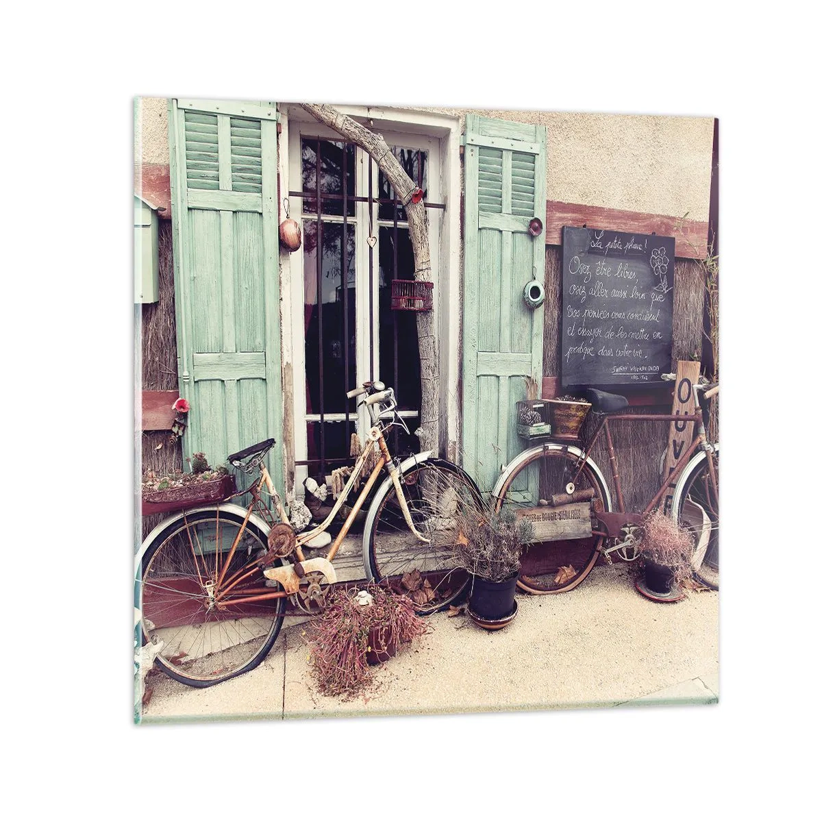 Üveg kép - Éljen a tartomány - 50x50 cm