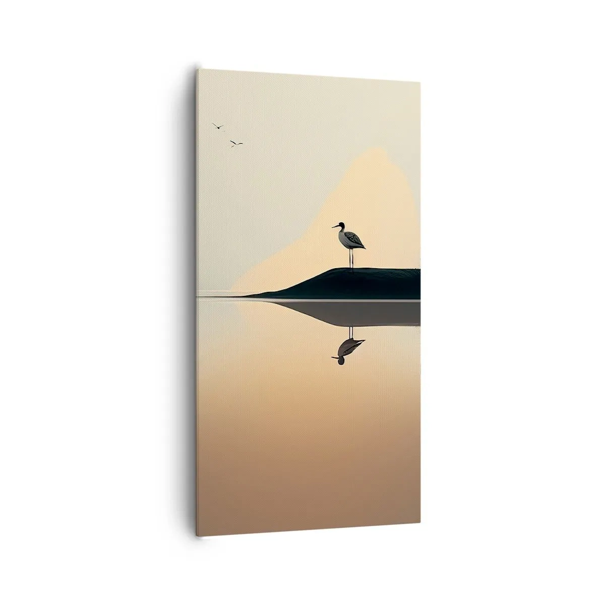 Vászonkép - Ember a tavon - 65x120 cm