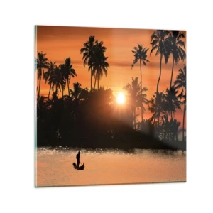 Üveg kép - Itt az ideje a pihenésnek - 70x70 cm