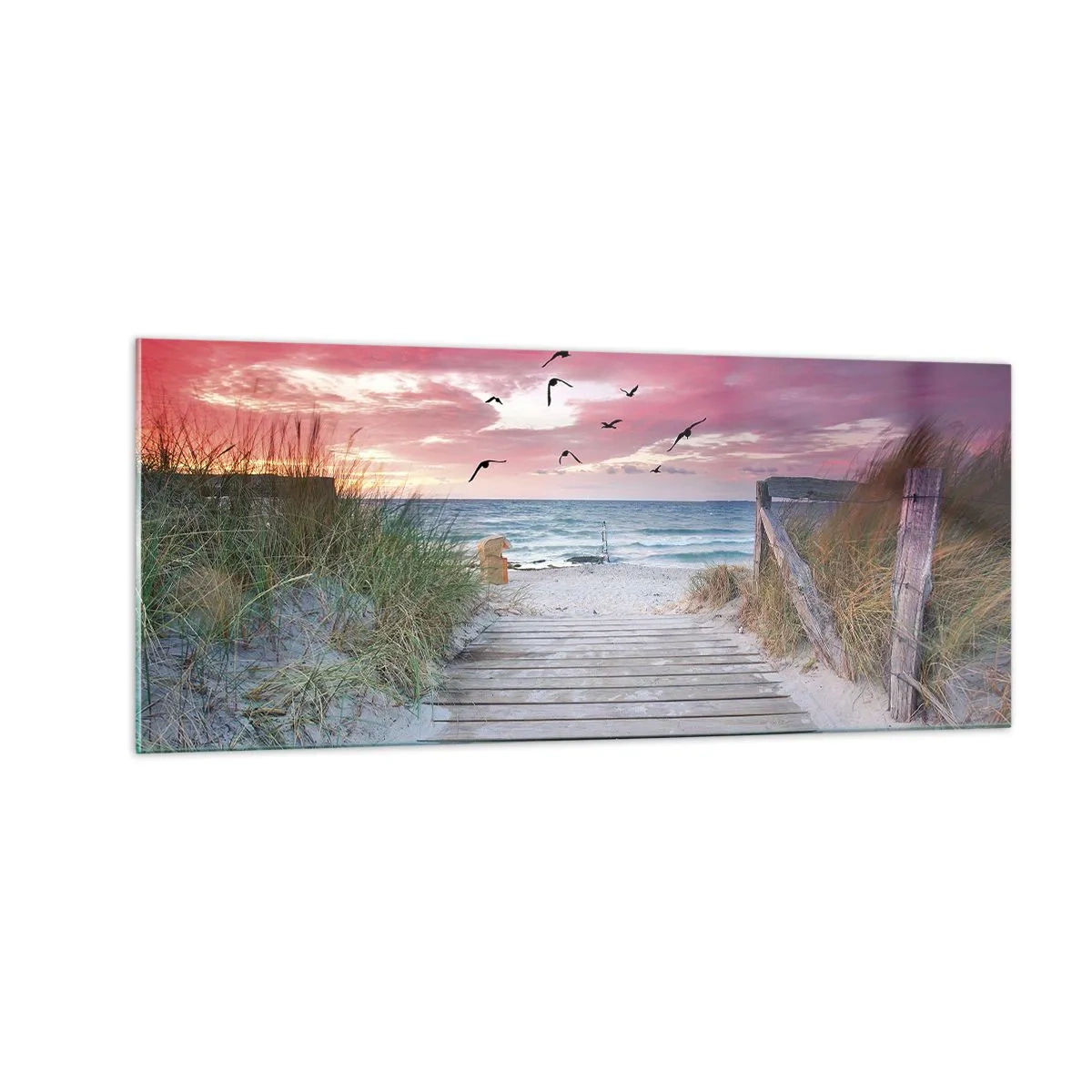 Üveg kép - Balti impresszió - 100x40 cm