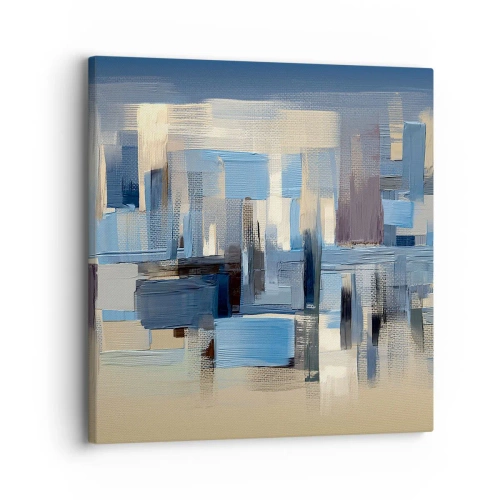 Vászonkép - Kék építmény - 30x30 cm