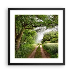 Poszter fehér keretben - Et in Arcadia ego - 40x40 cm