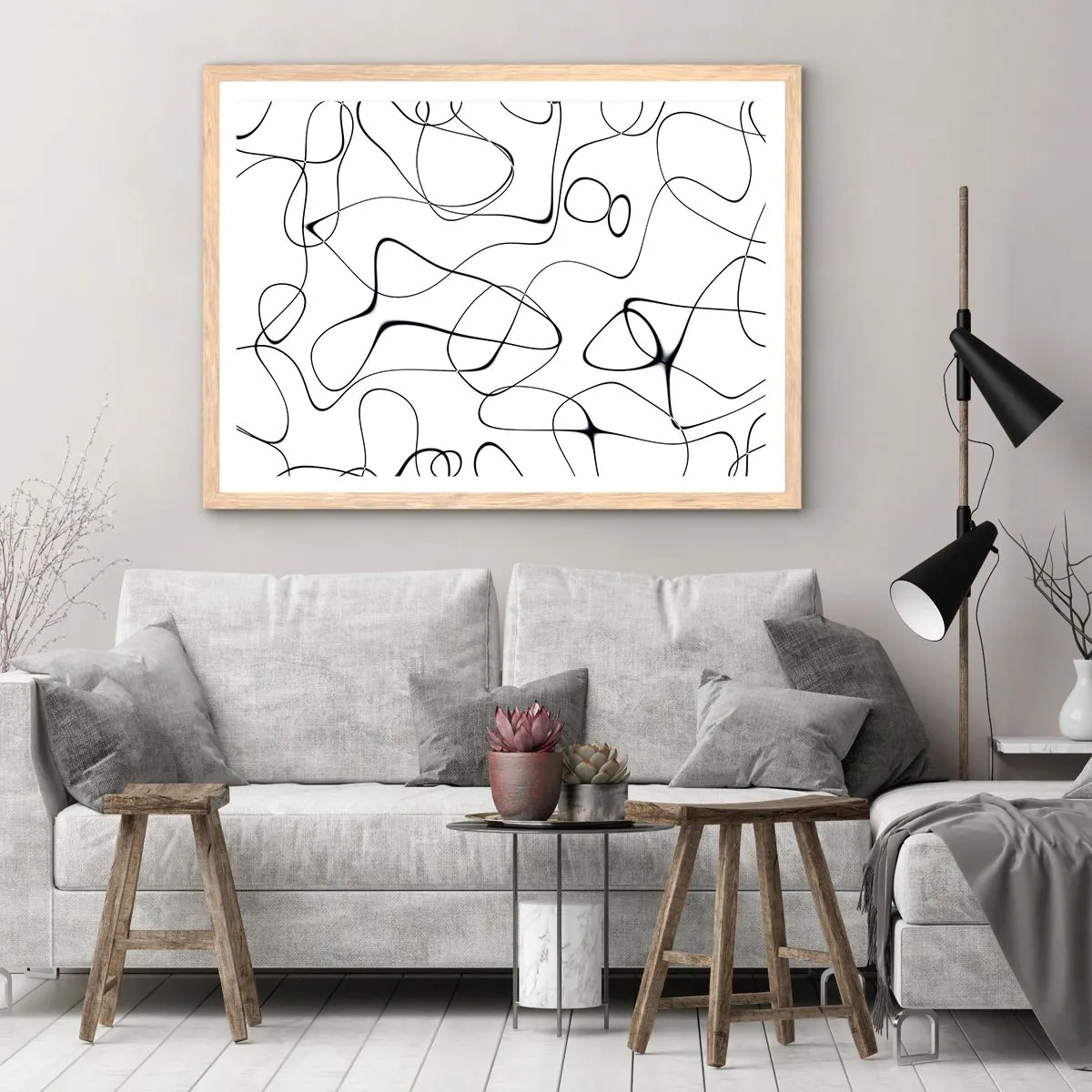 Poszter világos tölgy keretben - Életutak, sorsok - 91x61 cm