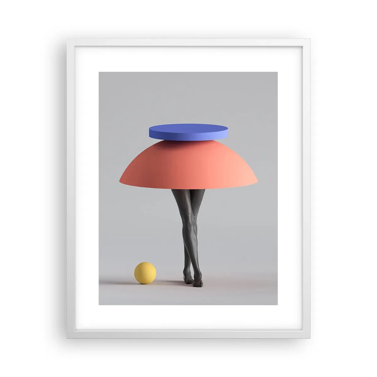 Poszter fekete keretben - Szürreális kompozíció - 40x50 cm