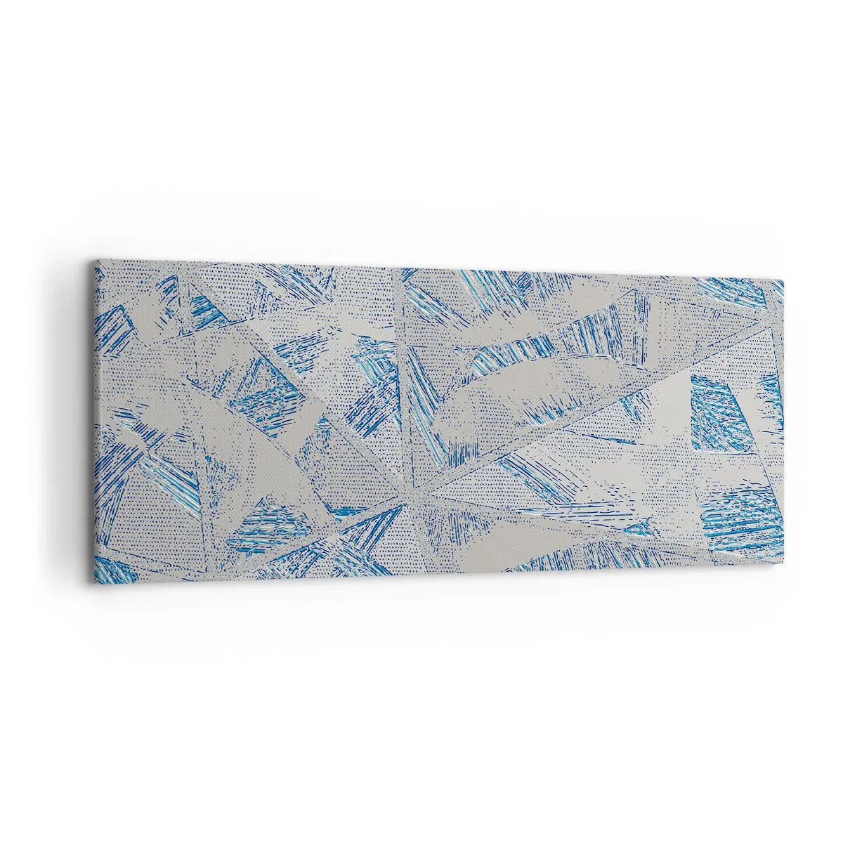 Vászonkép - A szürkéskék labirintusban - 120x50 cm