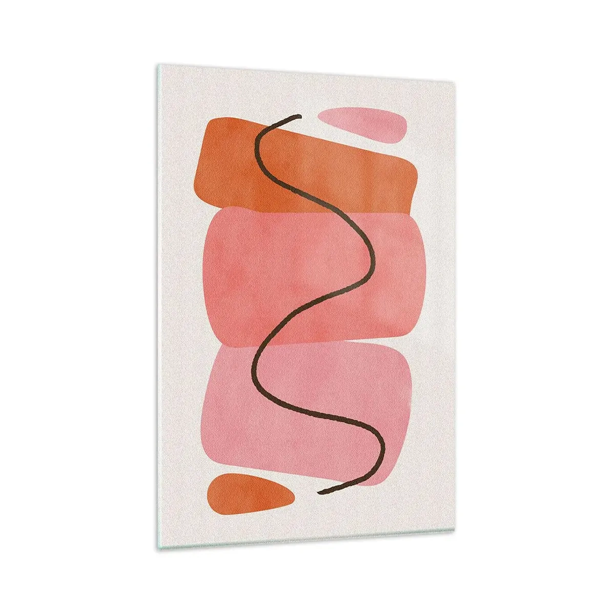 Üveg kép - Formák szelíd mozgása - 80x120 cm