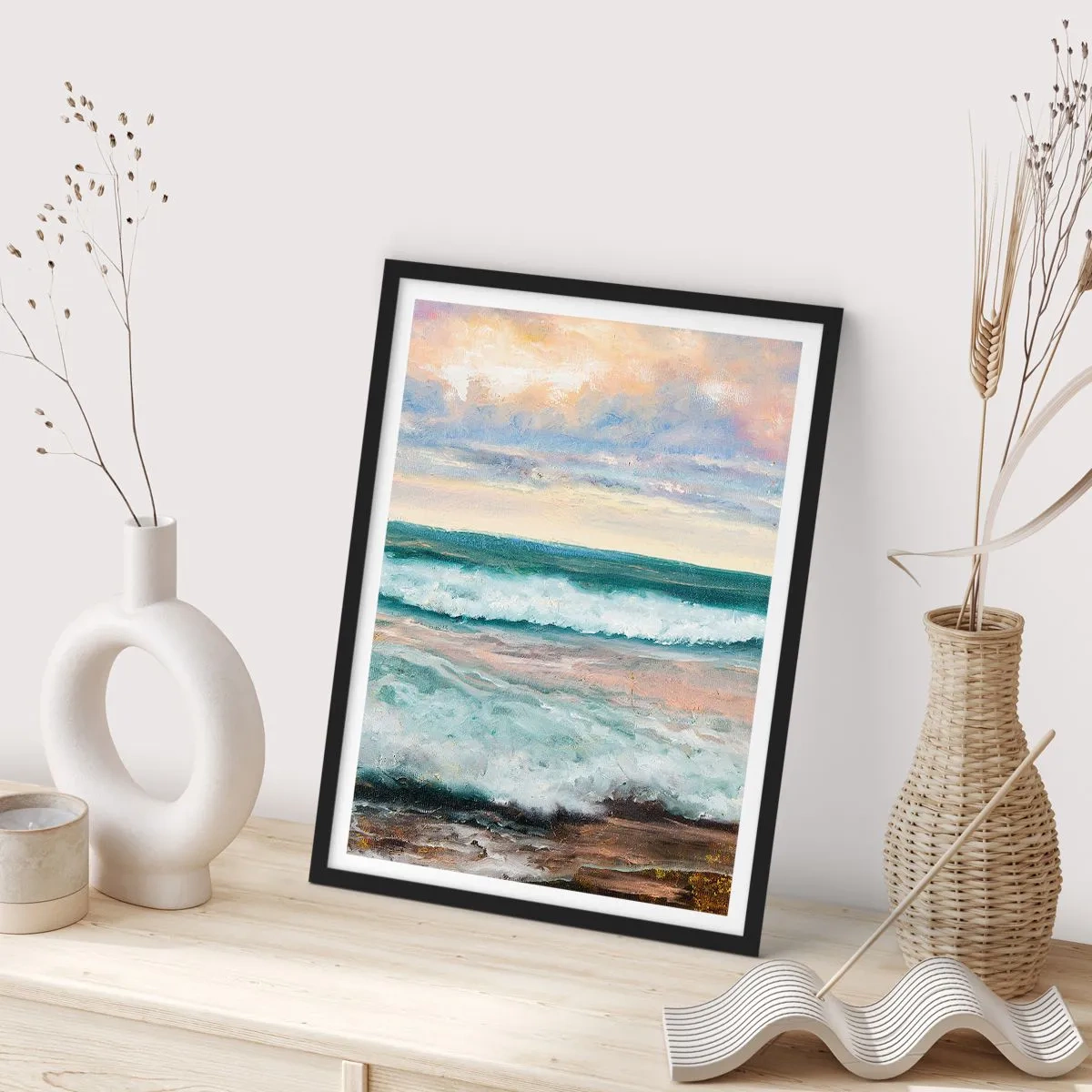 Poszter fehér keretben - Itt kisimítod a lelked - 30x40 cm