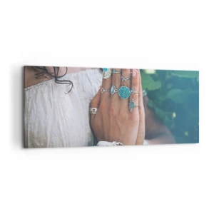 Vászonkép - Üdvözöljük a lét középpontjában - 100x40 cm