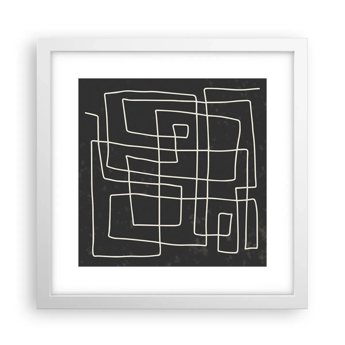 Poszter fekete keretben - Nem olyan egyszerű - 30x30 cm