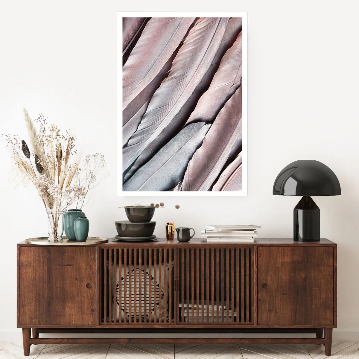 Poszter - Rózsaszín ezüstben - 50x70 cm