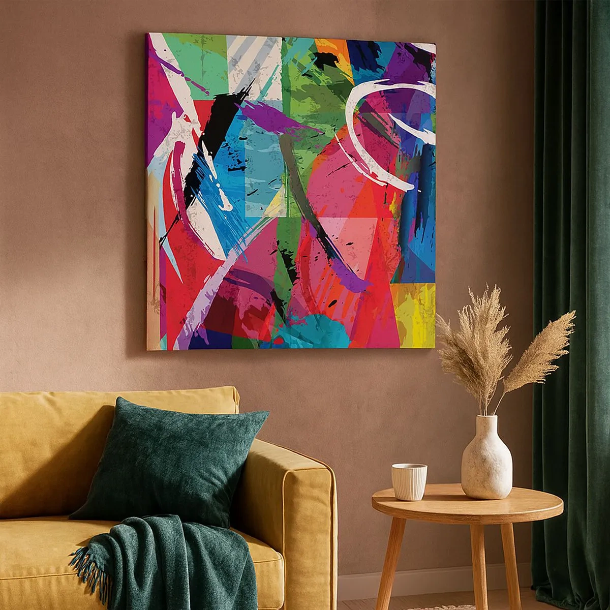 Vászonkép - Gyorsan, élénken és ugrálva - 30x30 cm