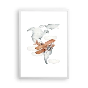 Poszter fekete keretben - Úttörő szellemben - 50x70 cm