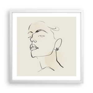 Poszter fekete keretben - Büszke tekintet - 50x50 cm