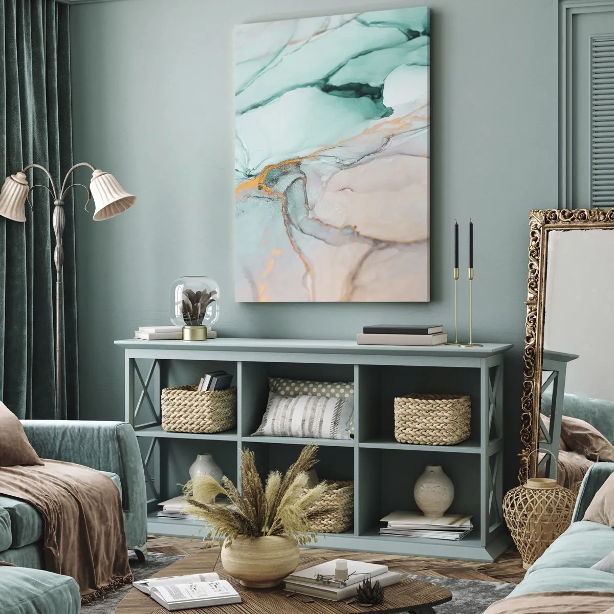 Vászonkép - Formák és színek tánca - 70x100 cm