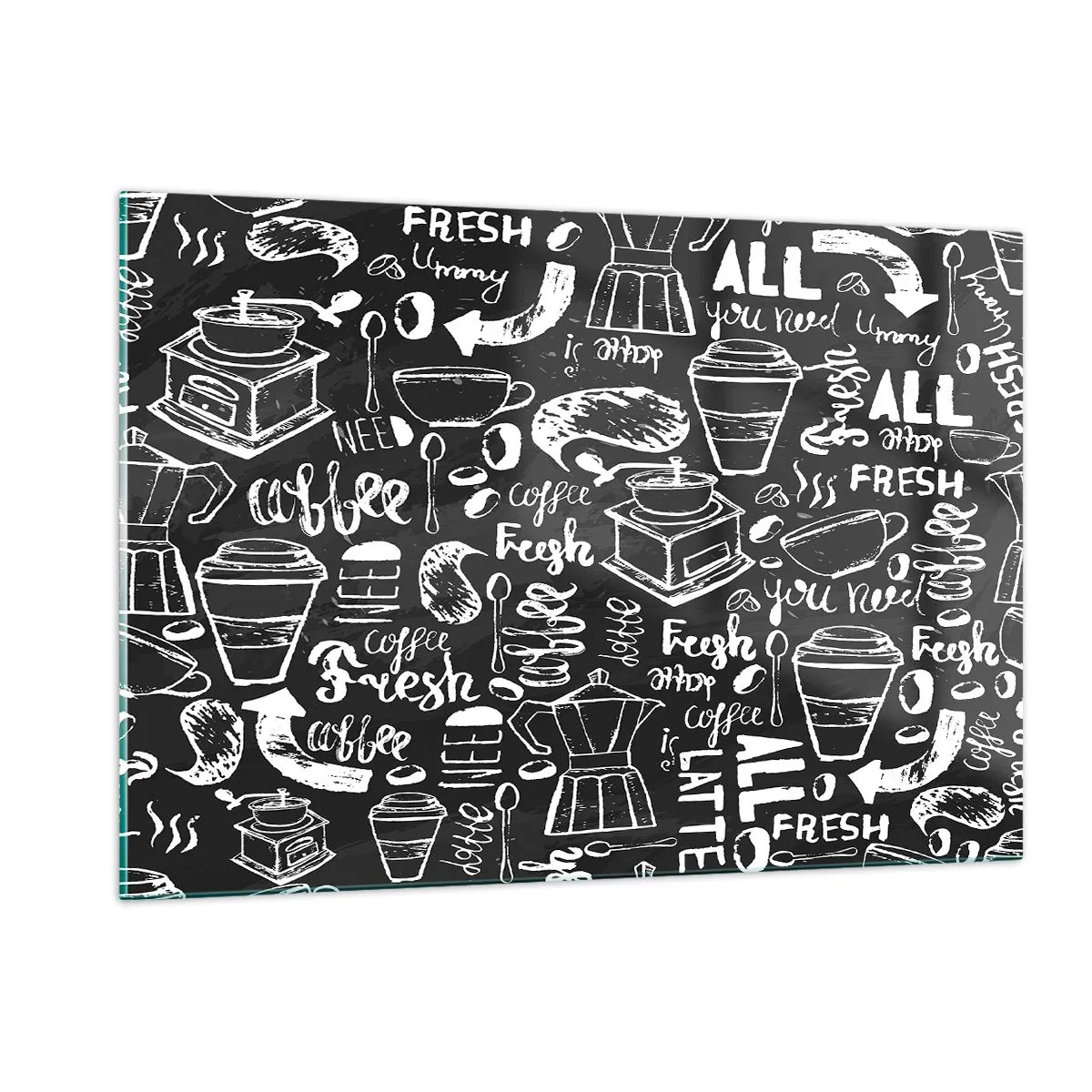 Üveg kép - All you need is… - 120x80 cm