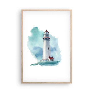 Poszter világos tölgy keretben - A kék szelíd húga - 61x91 cm