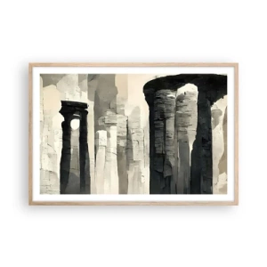 Poszter világos tölgy keretben - A régiség fensége - 91x61 cm