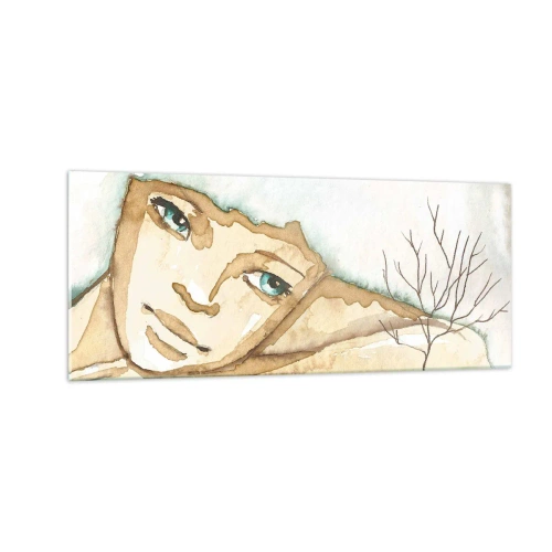 Üveg kép - A csendből nő ki a költészet fája - 100x40 cm