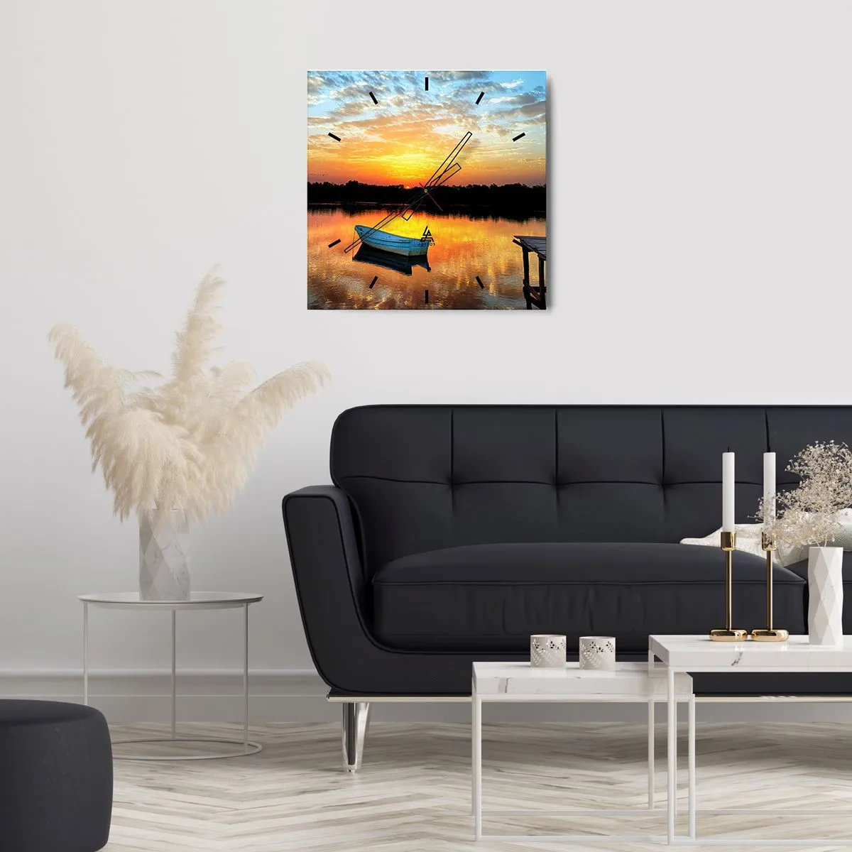 Falióra, Óra - Nézz, hallgass, meditálj - 40x40 cm