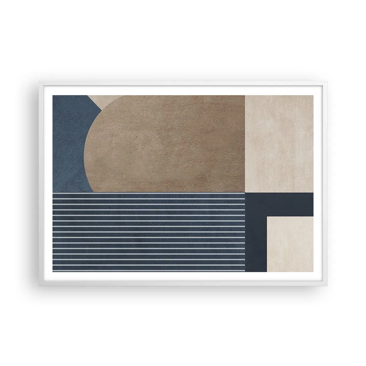 Poszter fekete keretben - Az egyszerűség és a kerekség kompozíciója - 100x70 cm