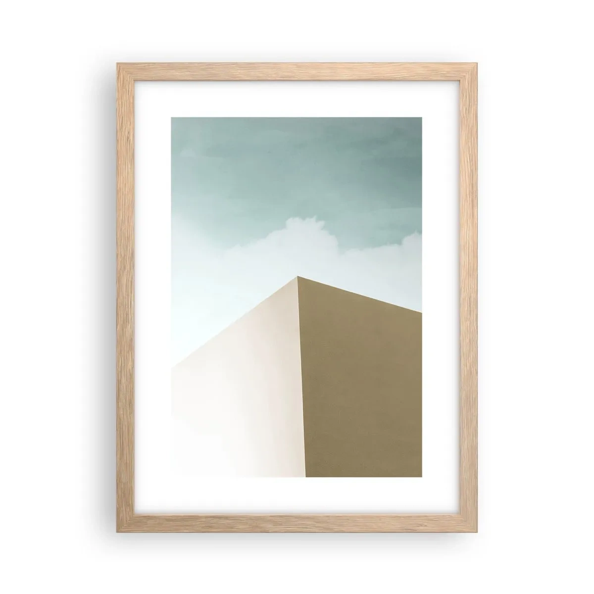 Poszter világos tölgy keretben - Egy napsütéses nyár geometriája - 30x40 cm