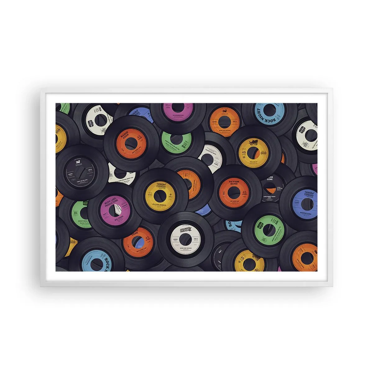 Poszter fekete keretben - A klasszika színei - 91x61 cm