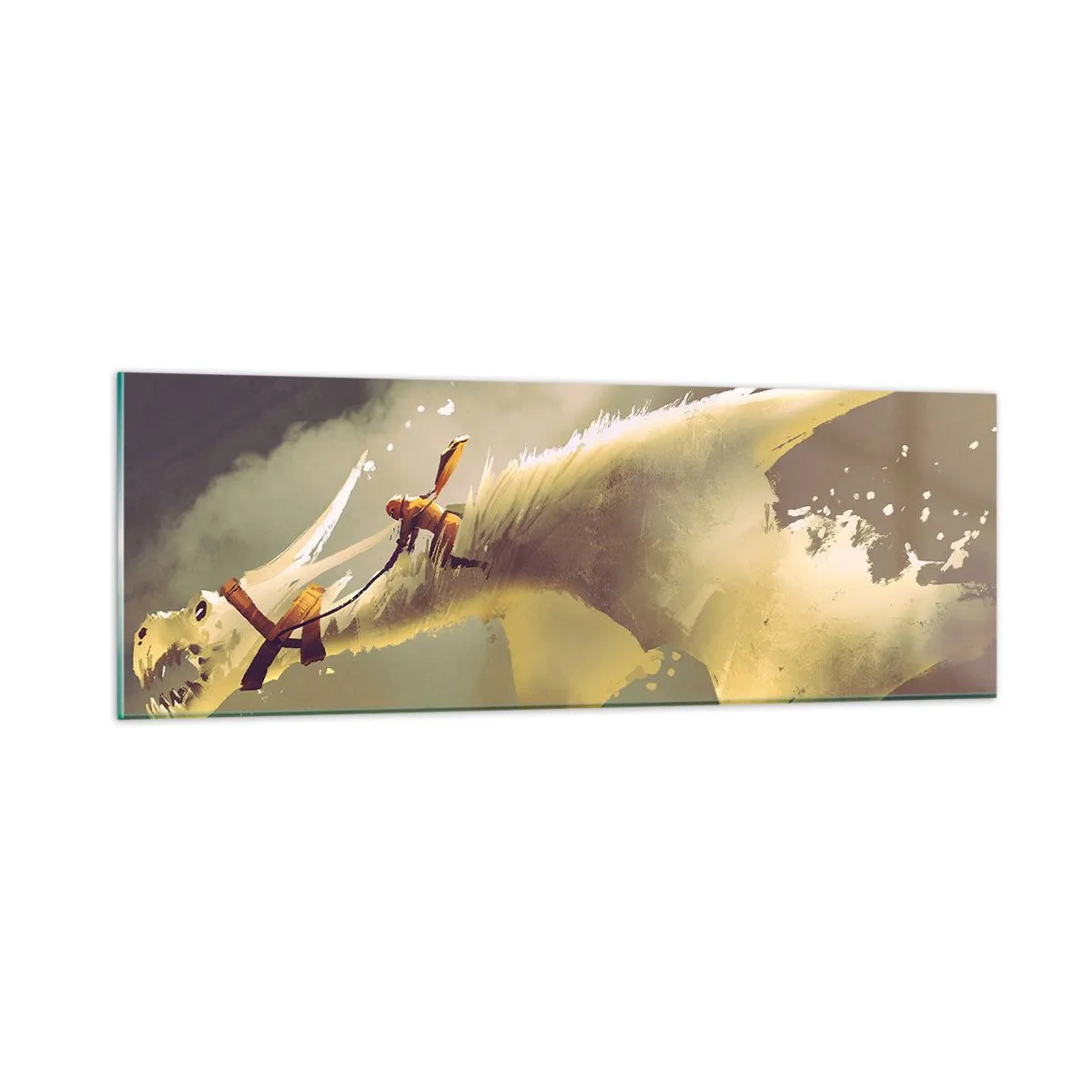 Üveg kép - Segítségre a világnak - 90x30 cm