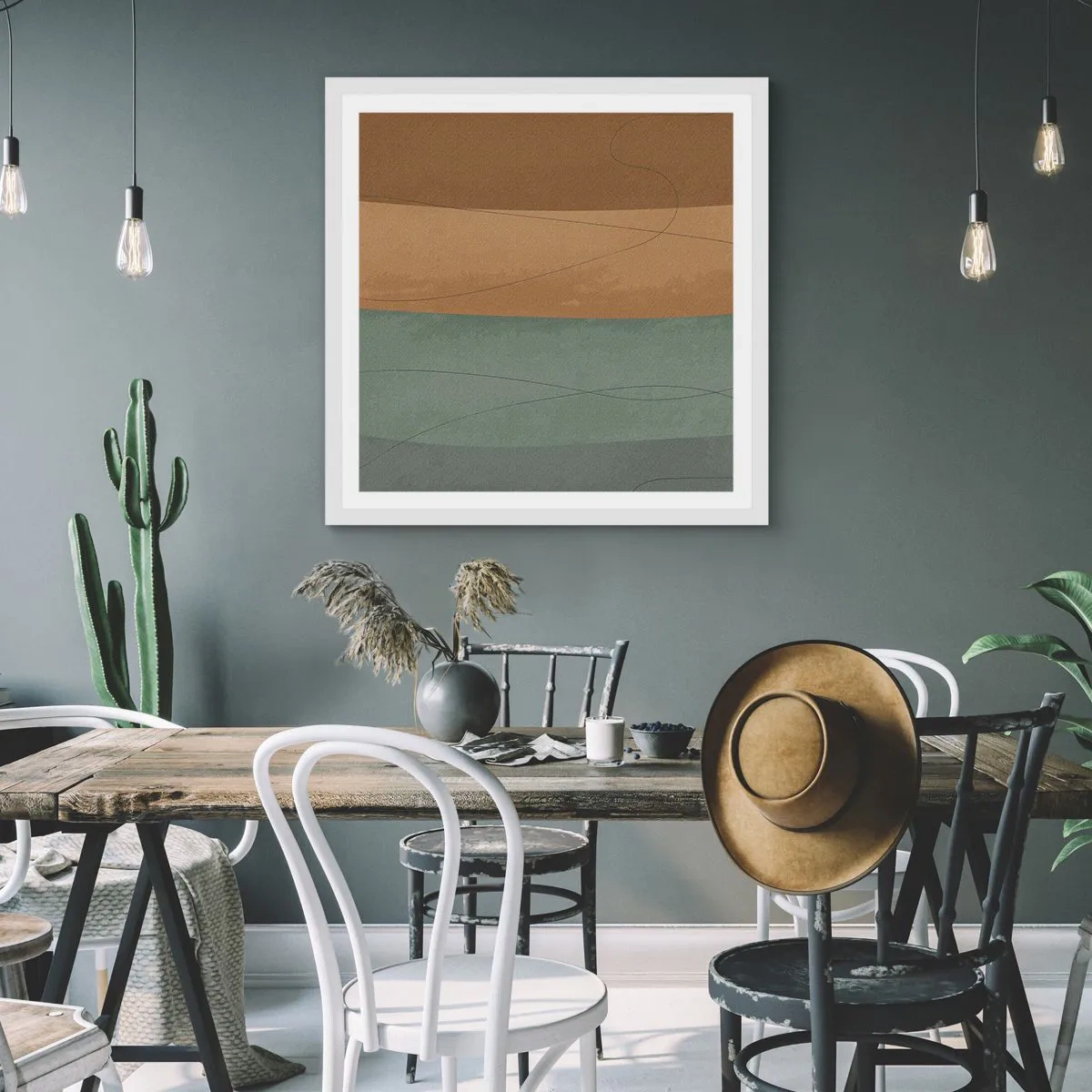 Poszter fekete keretben - Vízszintes kompozíció - 30x30 cm