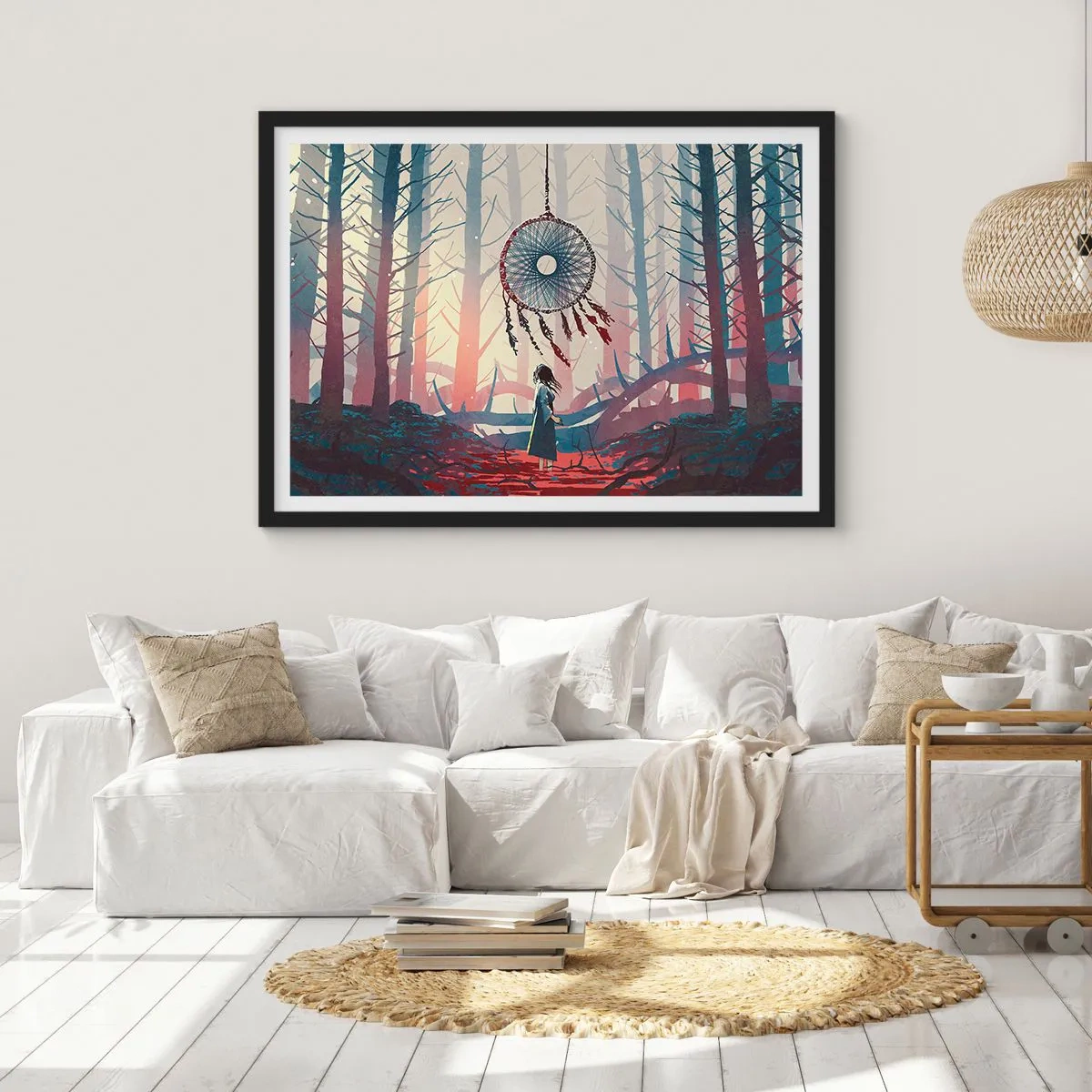 Poszter fehér keretben - A boldogság titkos rituáléja - 70x50 cm