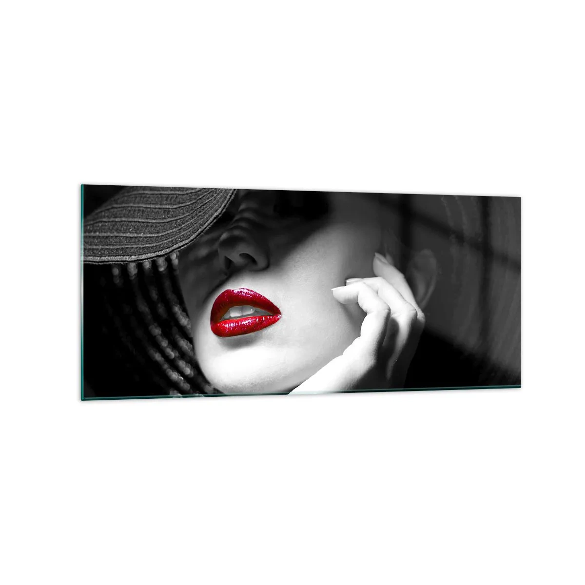 Üveg kép - Egy tanulmány Scarletben - 120x50 cm