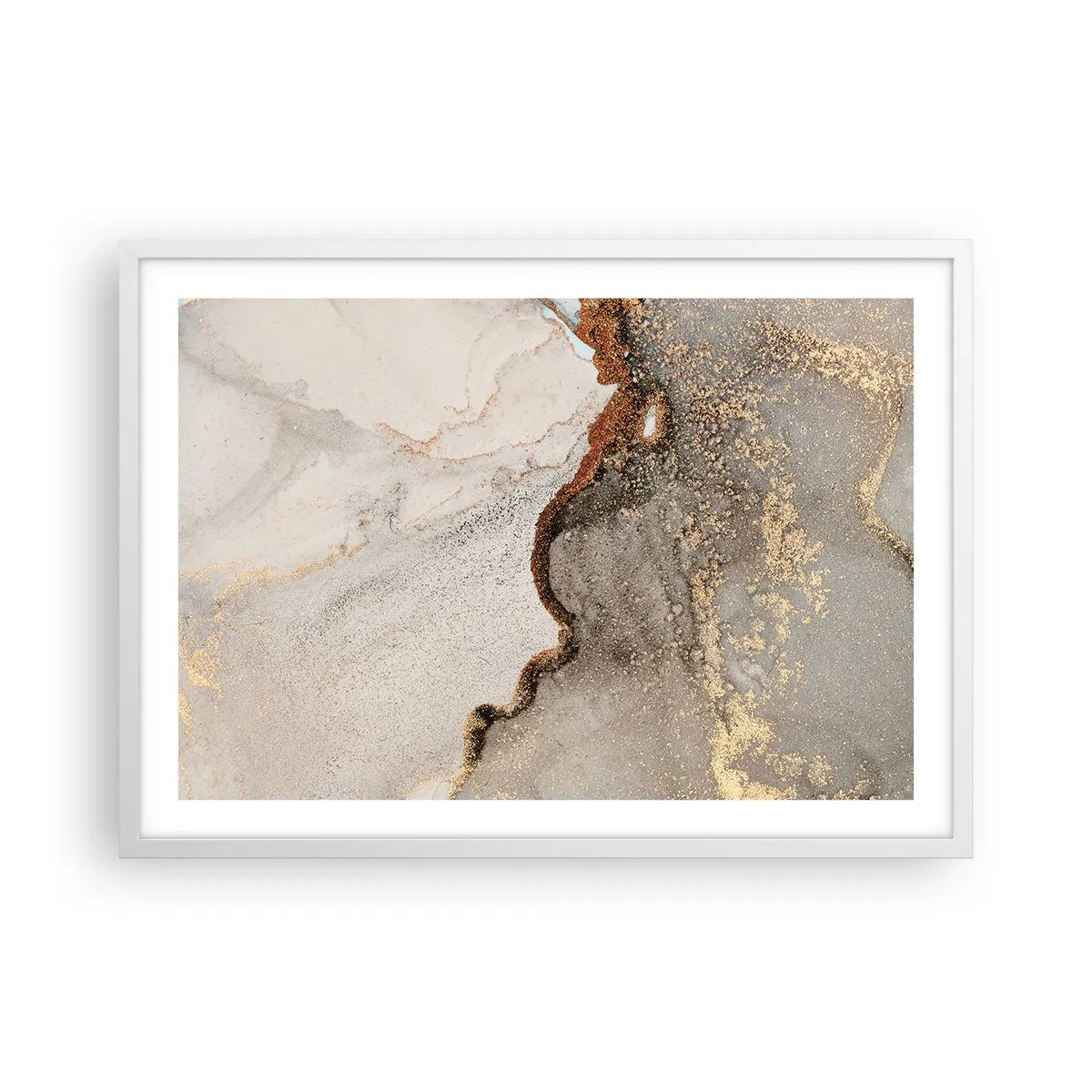 Poszter fekete keretben - A színek határán - 70x50 cm