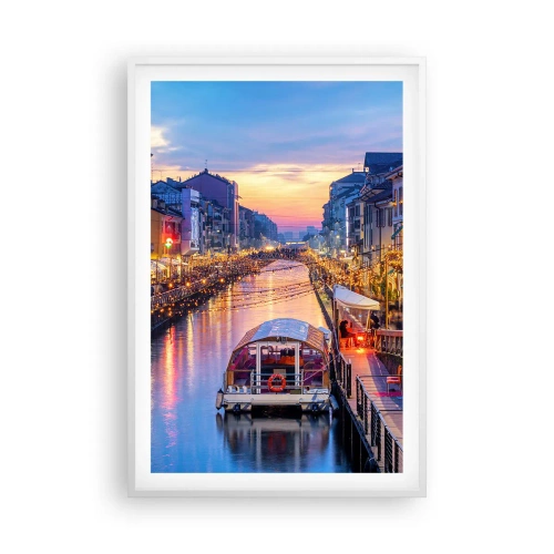 Poszter fekete keretben - Fény és öröm estéje - 61x91 cm